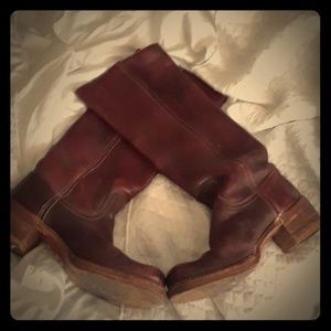 FRYE BLACK LABEL VINTAGE BOOTS SZ 8B EUC